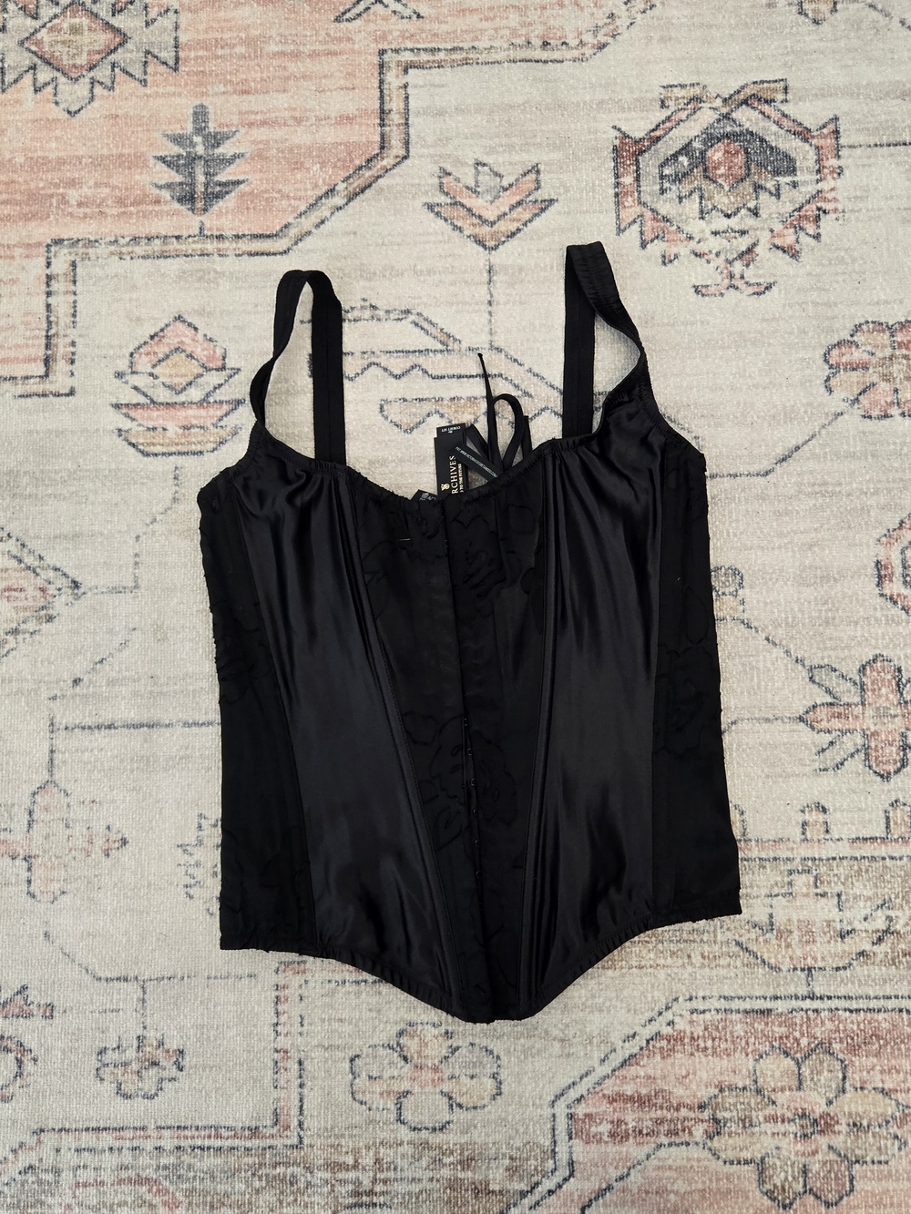 Victoria's Secret Archives Burnout Corset Too Size Small NWT